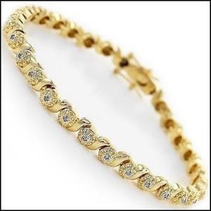 0.32 CT Diamond 18 KGP Designer Bracelet